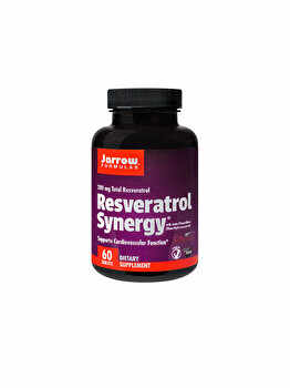 Supliment alimentar Jarrow Formulas by Secom Resveratrol Synergy 200 60 tablete Easy-Solv