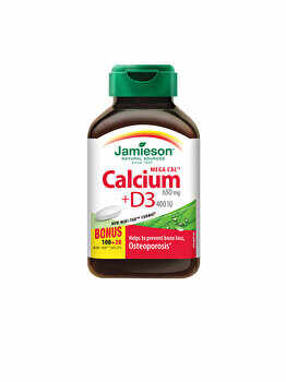 Supliment alimentar pentru mentinerea sanatatii sistemului osos Jamieson mega calciu cu vitamina D3 120 comprimate