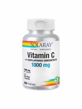 Supliment alimentar Solaray by Secom Vitamin C 1000mg (adulti) 100 capsule vegetale
