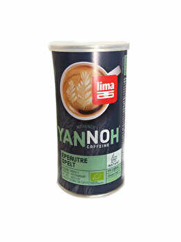 Cafea instant din cereale Yannoh bio Lima cu spelta fara gluten, 90 g