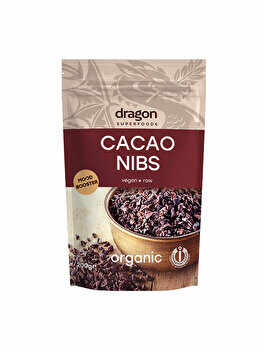 Miez din boabe de cacao Criollo Bio Dragon Superfoods, 200 g