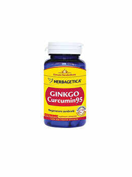 Supliment alimentar Herbagetica Ginkgo + Curcumin 95 60 capsule 