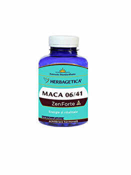Supliment alimentar Herbagetica Maca Zen forte 120 capsule