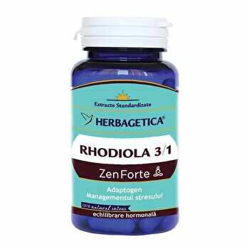 Supliment alimentar Herbagetica Rhodiola Zen Forte 120 capsule 