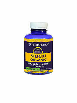 Supliment alimentar Herbagetica Siliciu organic 120 capsule 