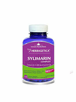 Supliment alimentar Herbagetica Silymarin 80/50 Detox forte 120 capsule 