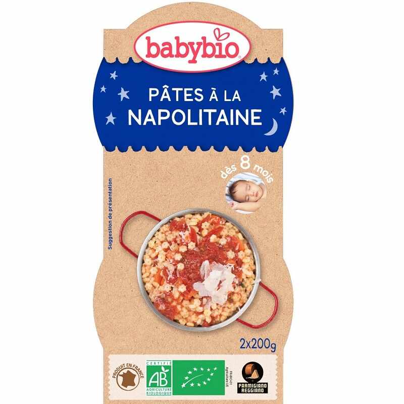 Meniu paste Napoletane, 2 x 200g, BabyBio