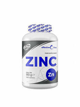 Supliment alimentar 6Pak Nutrition Zinc 15, 180 tablete