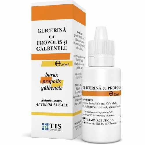 Glicerina Boraxata cu Propolis, 25ml, Tis