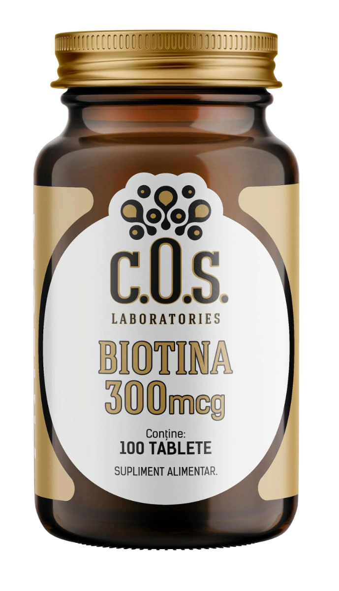 Biotina 300mcg, 100 tablete, COS Laboratories