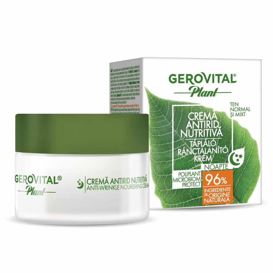 Crema antirid nutritiva Gerovital Plant, 50ml, Farmec
