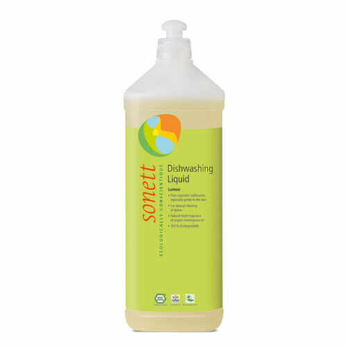 Detergent ecologic pentru spalat vase lamaie, 1l | Sonett