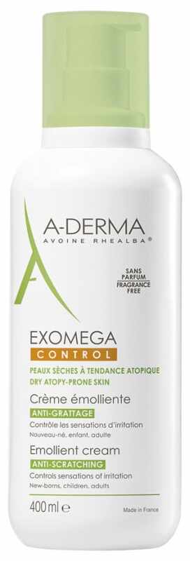 Crema emolienta Exomega Control, 400ml, A-Derma