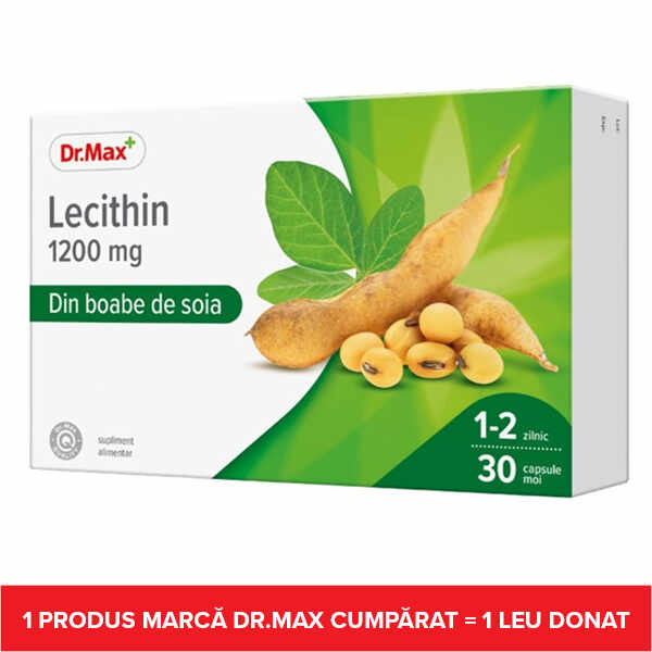 Dr.Max Lecitina 1200 mg, 30 capsule moi
