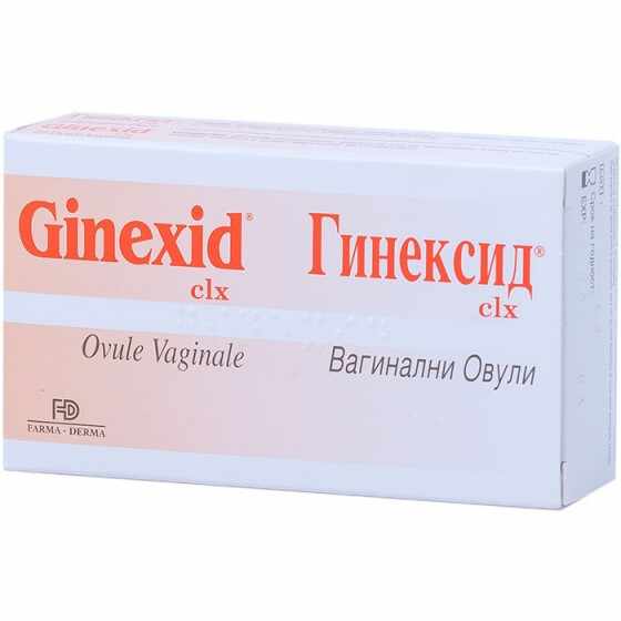 Ginexid clx ovule vaginale, 10 bucati, Farma-Derma