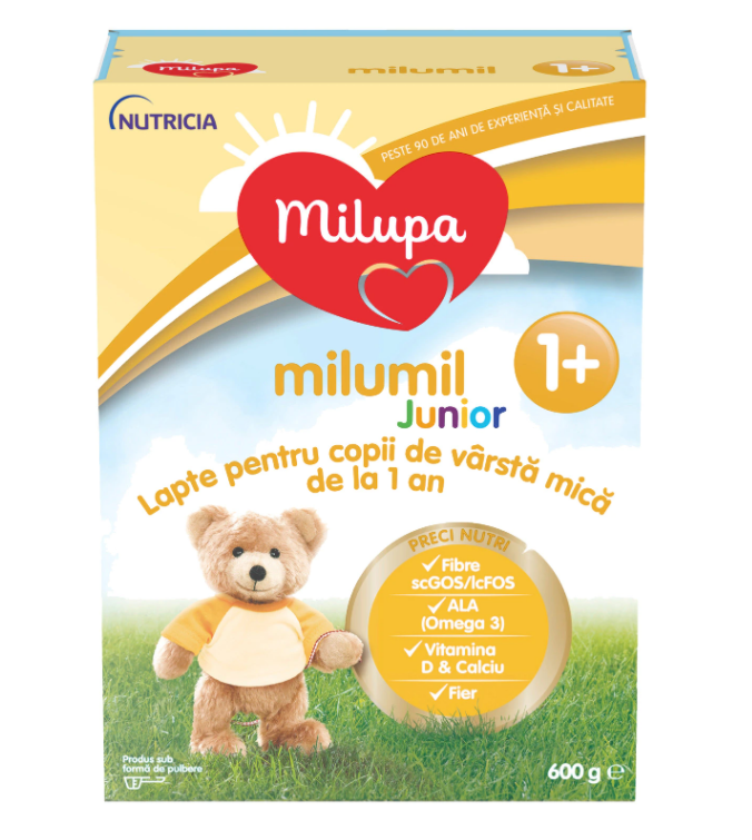Lapte praf PreciNutri Milumil Junior, incepand de la 12 luni, 600 g, Milupa