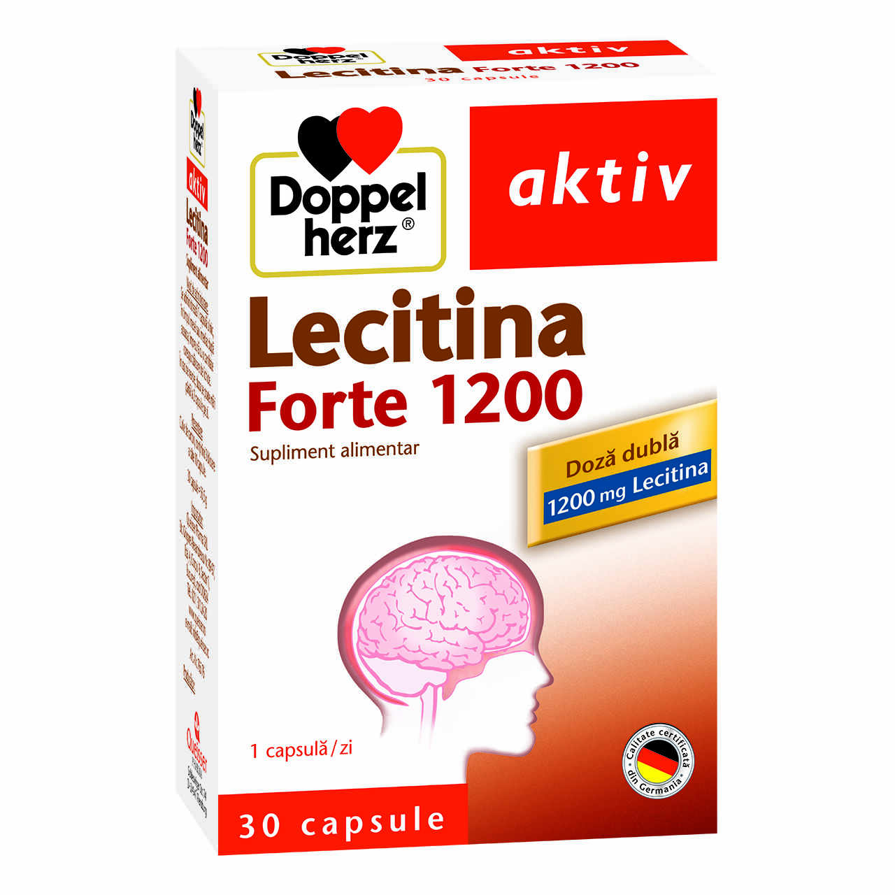 Lecitina Forte 1200 mg, 30 capsule, Doppelherz