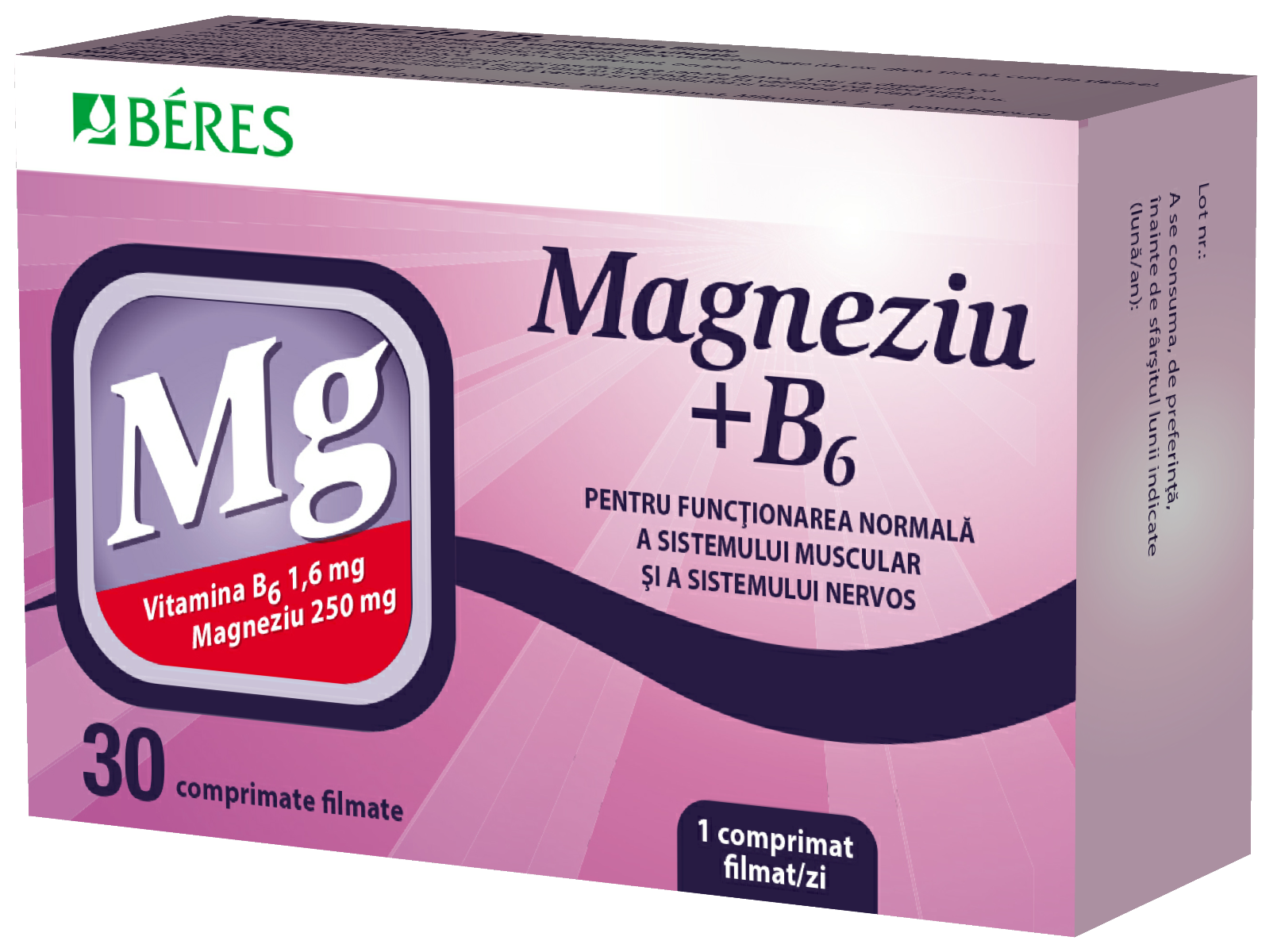 Magneziu + B6, 30 comprimate, Beres