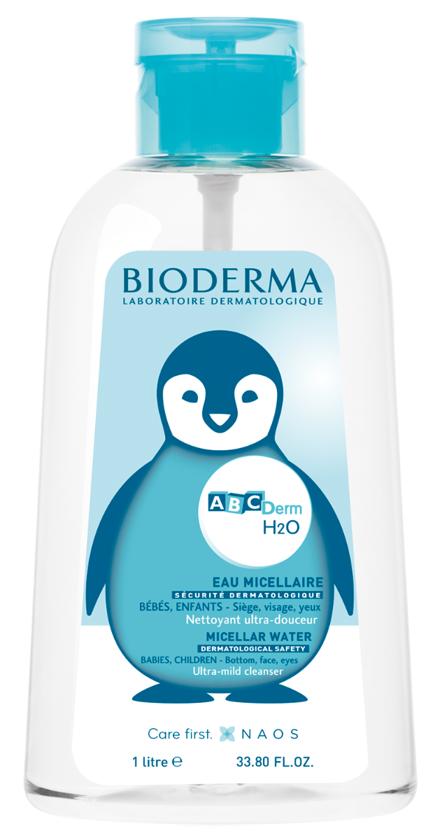 Solutie micelara ABC Derm H2O, 1000 ml, Bioderma