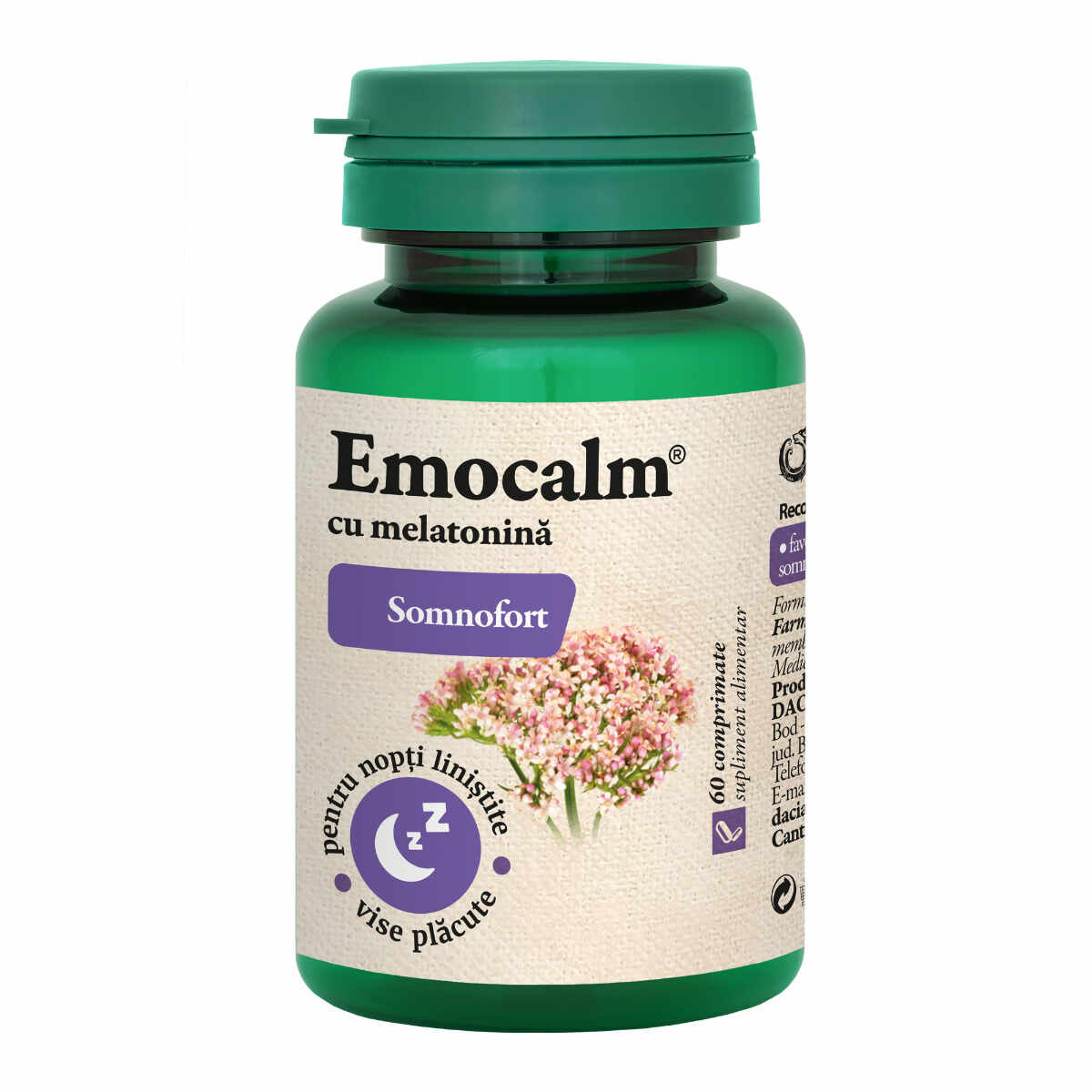 Emocalm cu melatonina comprimate Somnofort 