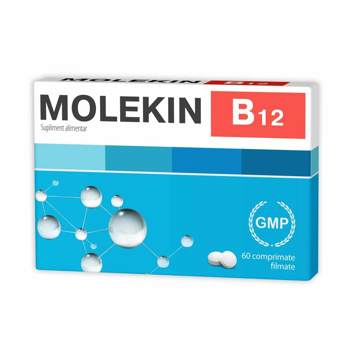 Molekin B12, 60 comprimate filmate, Zdrovit