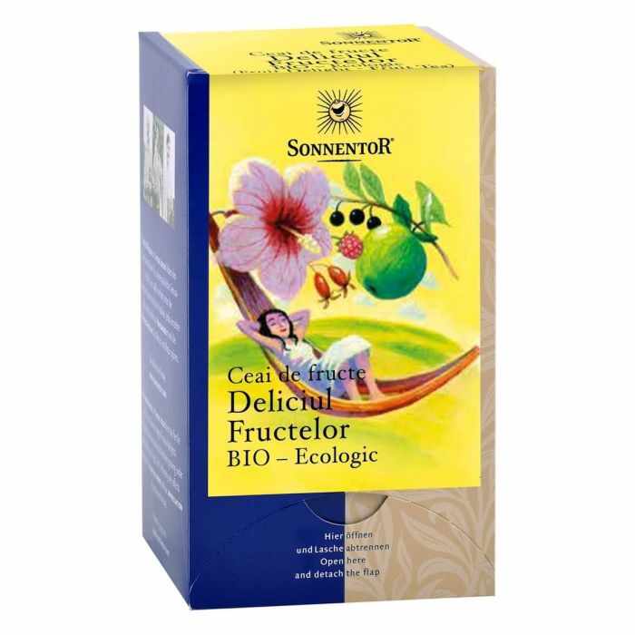 Ceai Bio Deliciul Fructelor, 18 plicuri, Sonnentor
