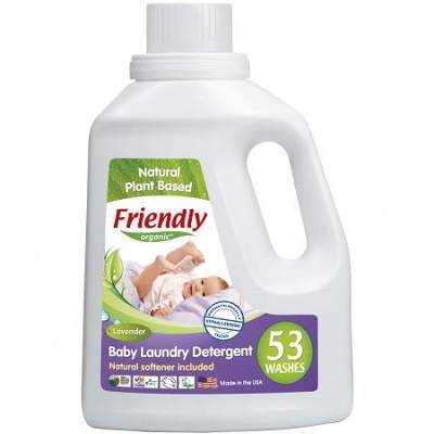 Detergent de rufe pentru bebe cu lavanda si musetel, 1567ml, Friendly Organic