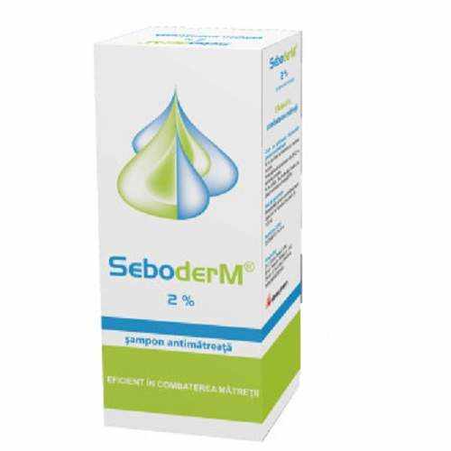 Sampon antimatreata 2% Seboderm, 125ml, Salvia Pharm