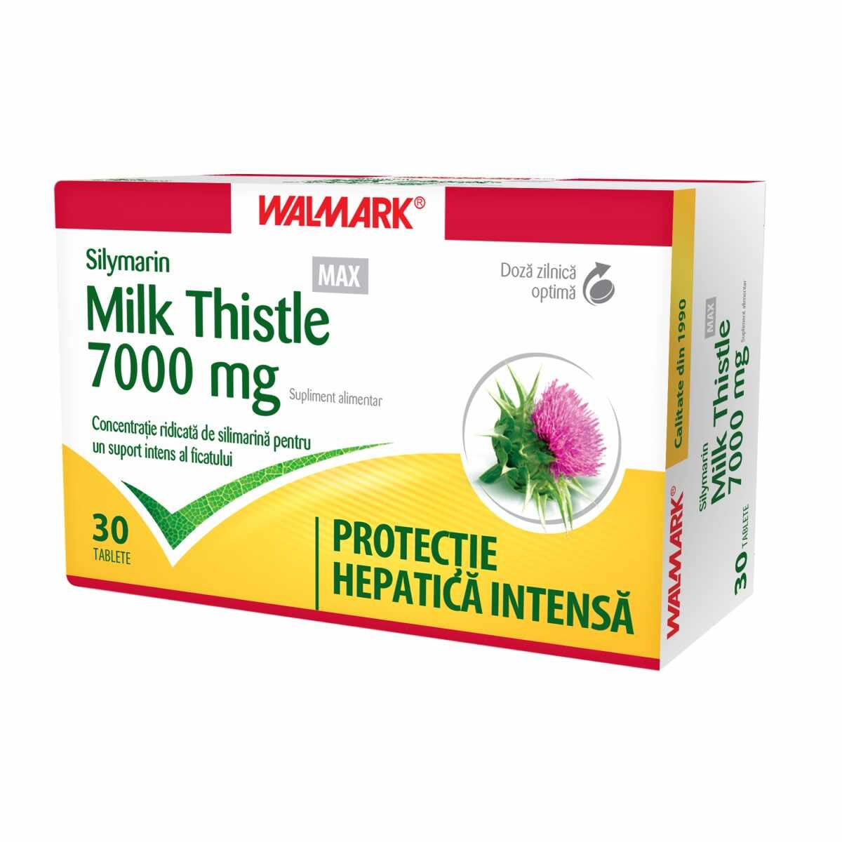 Silymarin Milk Thistle MAX, 30 comprimate filmate, Walmark