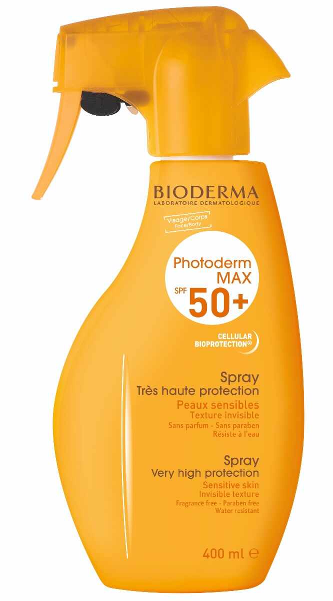 Spray protectie solara Photoderm Max SPF 50+, 400 ml, Bioderma