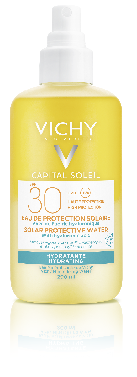 Apa de protectie solara Hydra Capital Soleil SPF30, 200ml, Vichy