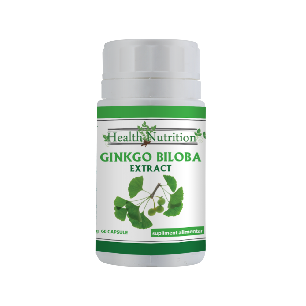 Ginko Biloba Extract, 60 tablete, Health Nutrition