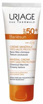 Crema minerala cu SPF50+ Bariesun, 100ml, Uriage