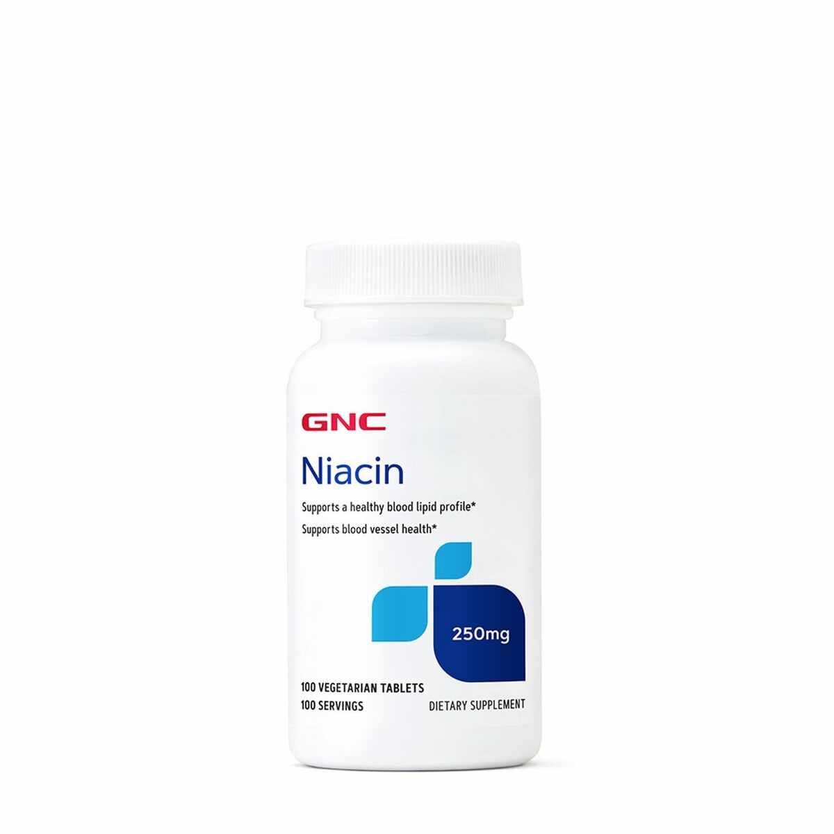Niacina 250mg, 100 tablete, GNC