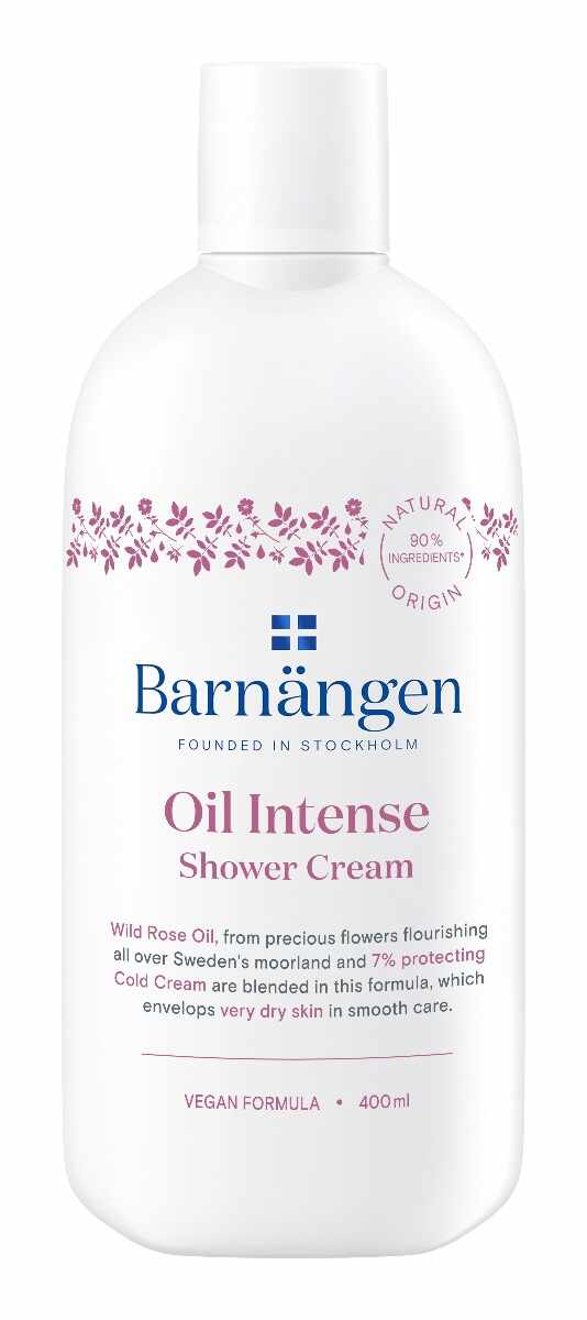 Crema de dus pentru piele foarte uscata Oil Intense, 400ml, Barnängen