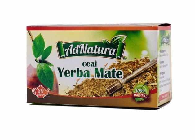 Ceai Yerba Mate, 20 plicuri, AdNatura