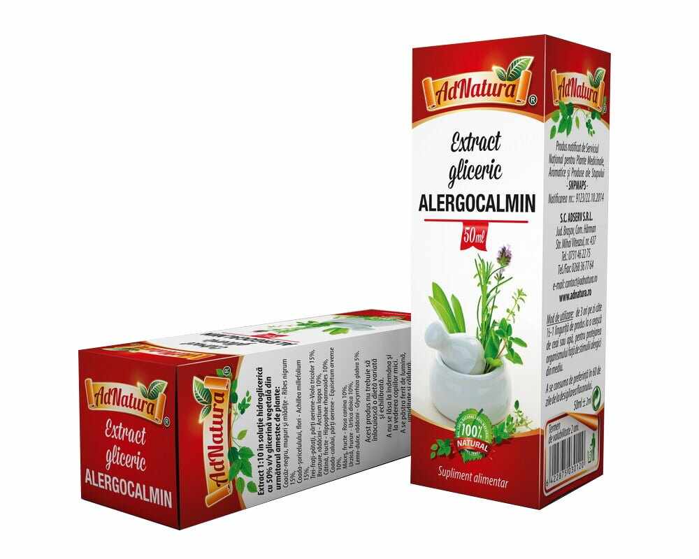 Extract gliceric alergocalmin, 50ml, AdNatura