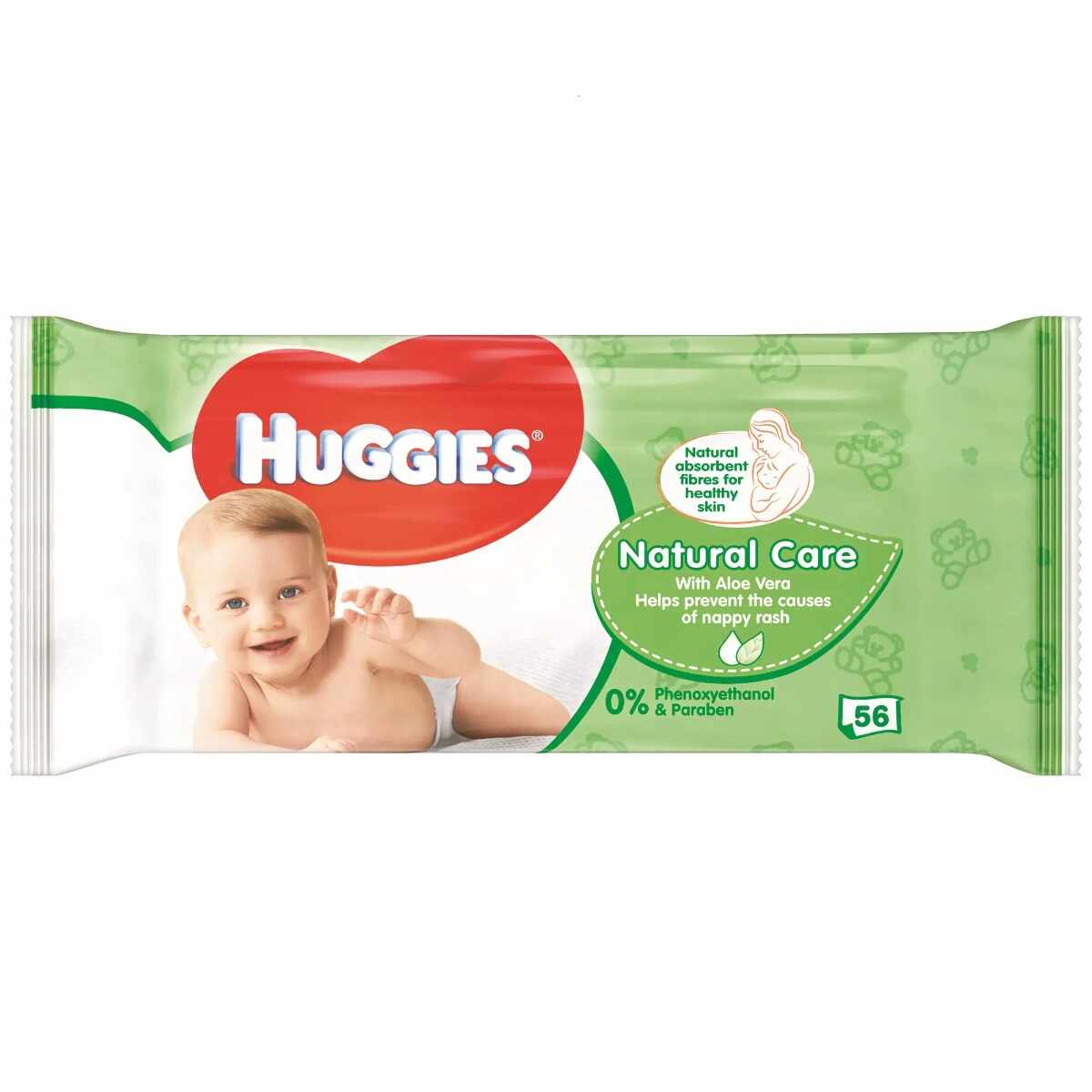 Servetele umede Baby Natural Care, 56 bucati, Huggies