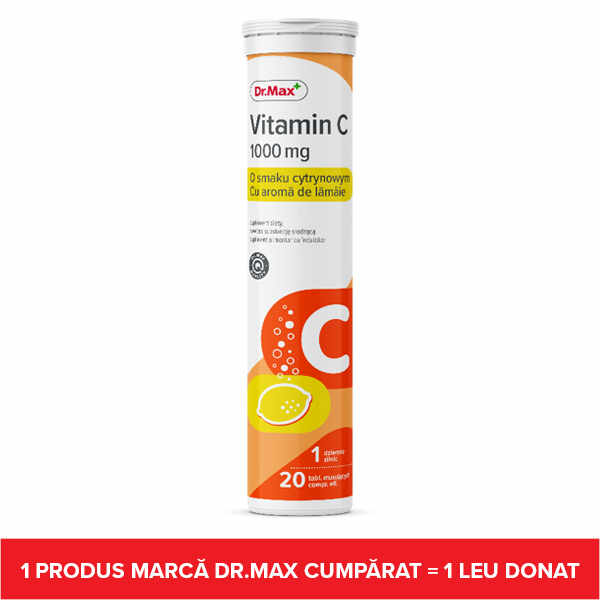 Dr.Max Vitamina C 1000mg, 20 comprimate efervescente