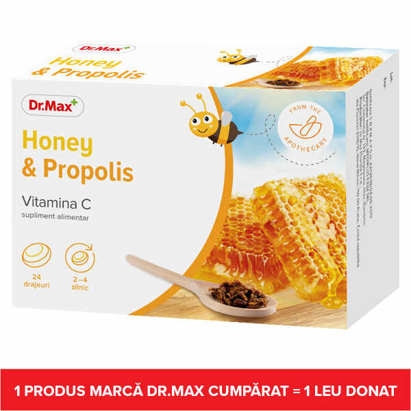 Honey&Propolis, 24 drajeuri, Dr.Max