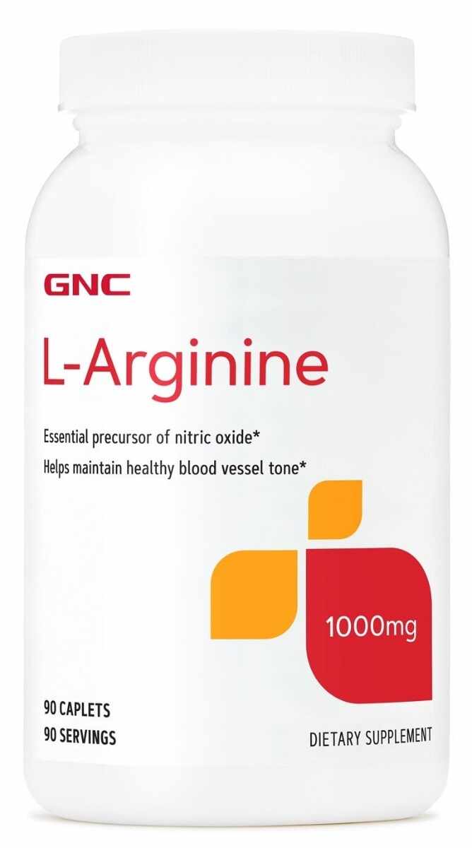 L-Arginina 1000 mg, 90 tablete, GNC