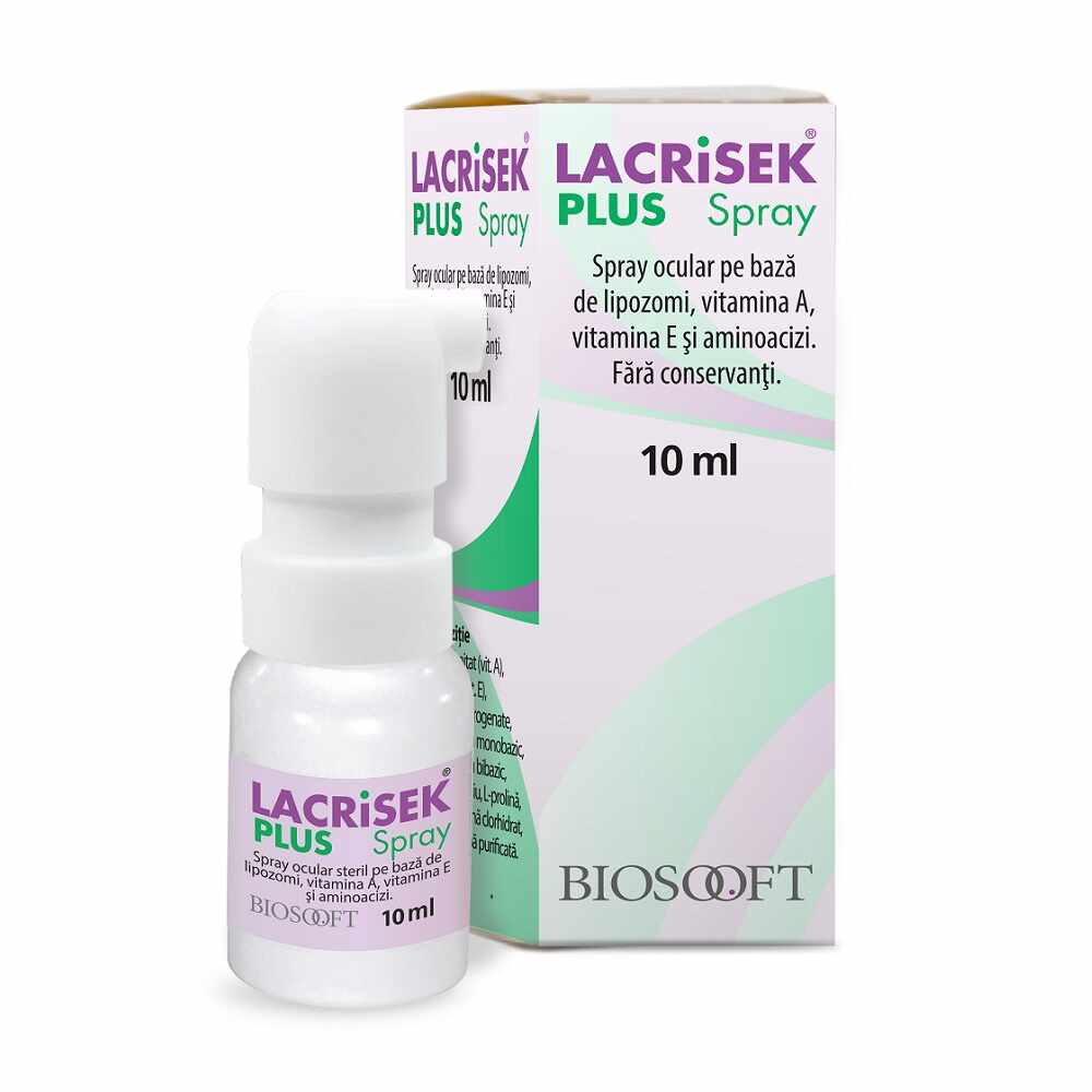 Lacrisek Plus Ocular Spray, 10ml, Bio Soft Italia