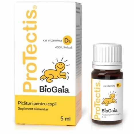  Picaturi pentru copii Protectis cu Vitamina D3, 5ml, Ewopharma