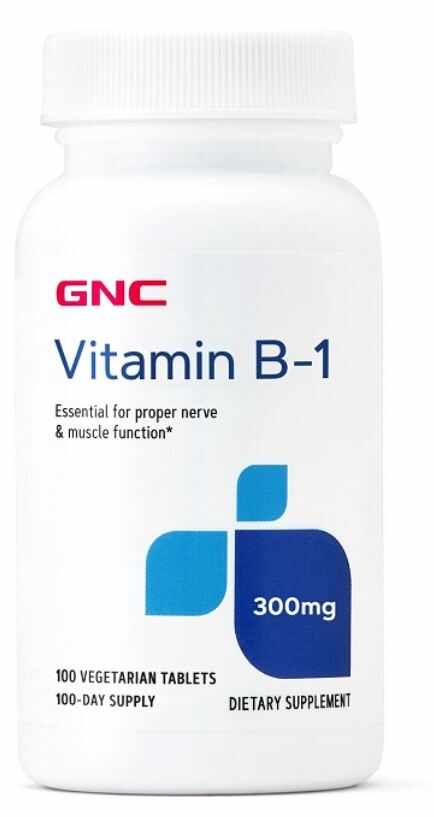 Vitamina B1 300 mg, 100 tablete, GNC