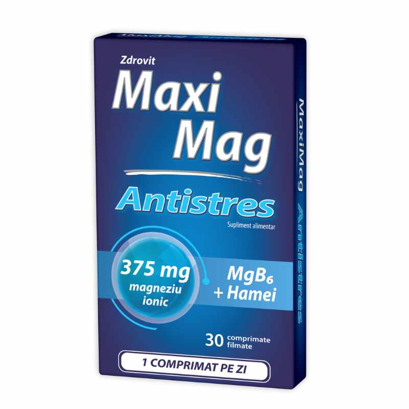 MaxiMag Antistres, 30 comprimate