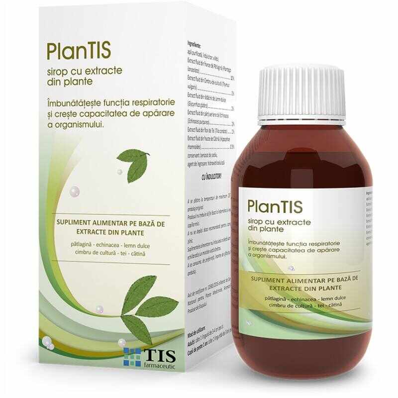 PlanTIS sirop cu extracte din plante, 150 ml TIS