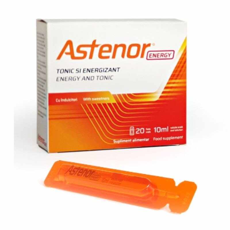 Astenor Energy, 20 fiole x 10 ml solutie orala