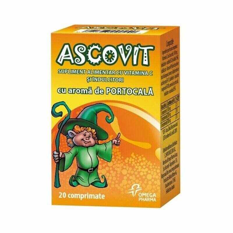 Ascovit 100 mg orange, 60 comprimate