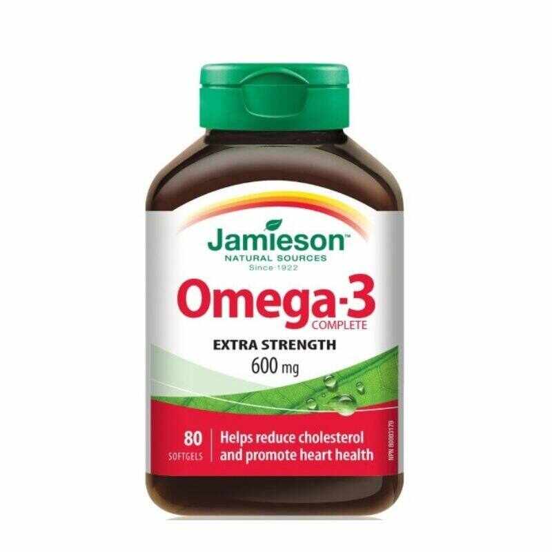 Jamieson Omega 3 600 mg, 80 capsule moi