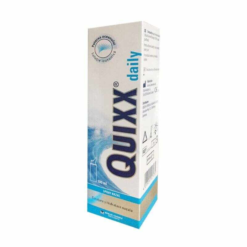 Quixx daily spray nazal cu apa de mare izotonica, 100 ml